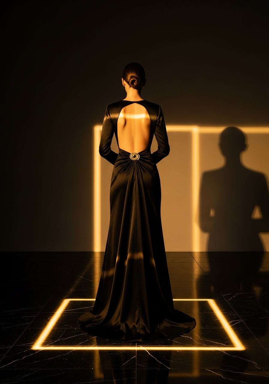 Obsidian Column Gown